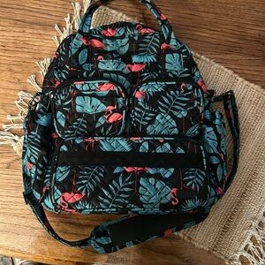 lug Mini Puddle Jumper Bag Tropical Flamingo Print